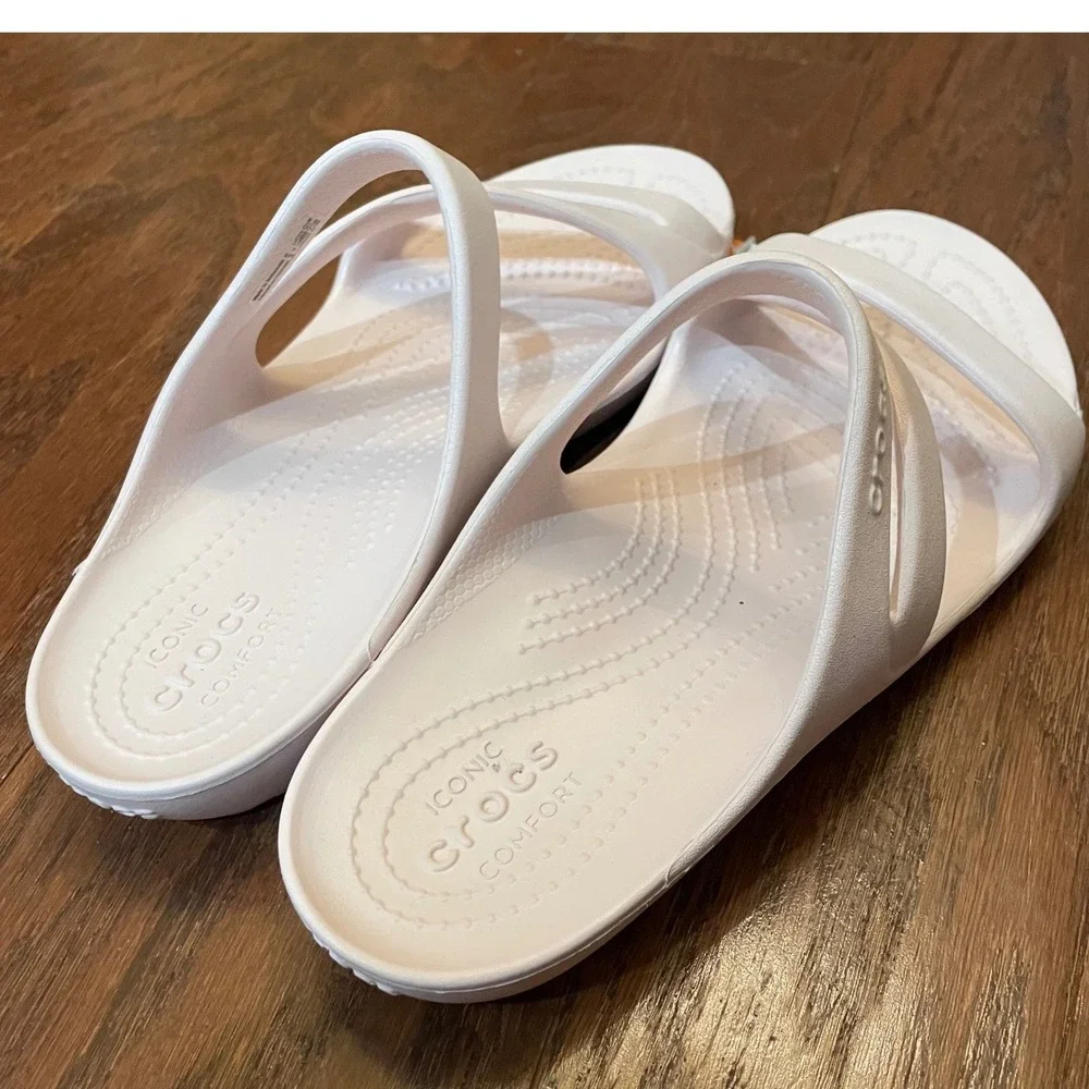 Crocs Swiftwater Sandal Womens Pink Strappy Slide Athletic Water Shoes 6